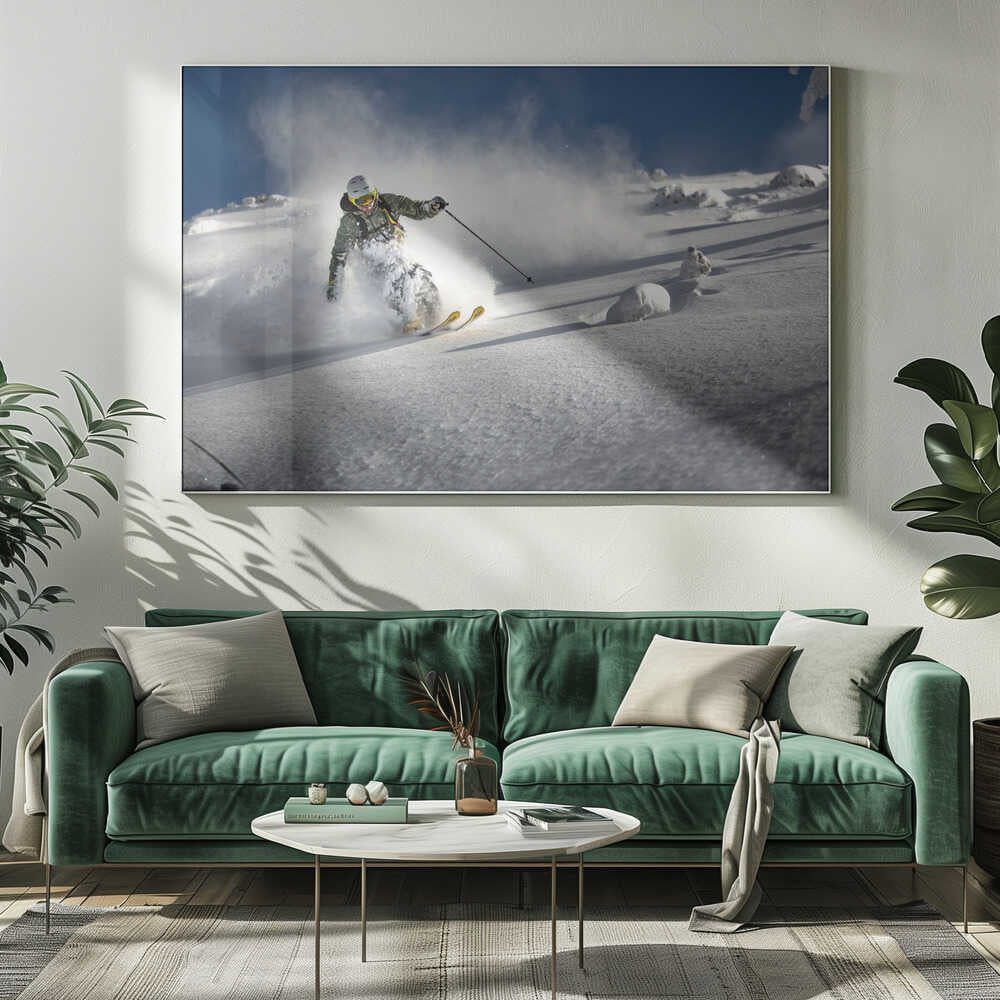 Powder paradise Winter Games Canvas Print Wall Art 1X1795684 - ART FEVER - Art Fever