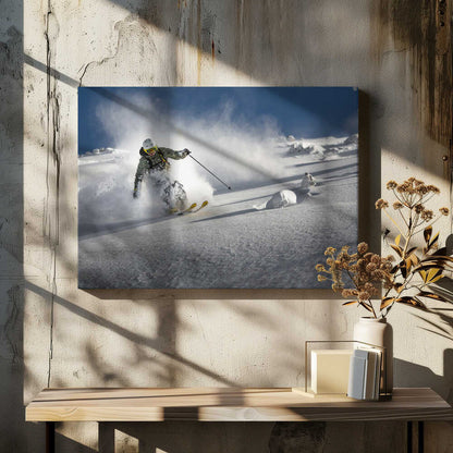 Powder paradise Winter Games Canvas Print Wall Art 1X1795684 - ART FEVER - Art Fever