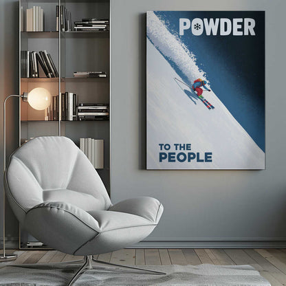 Powder To the People Canvas Print Wall Art 1X3178807 - ART FEVER - Art Fever