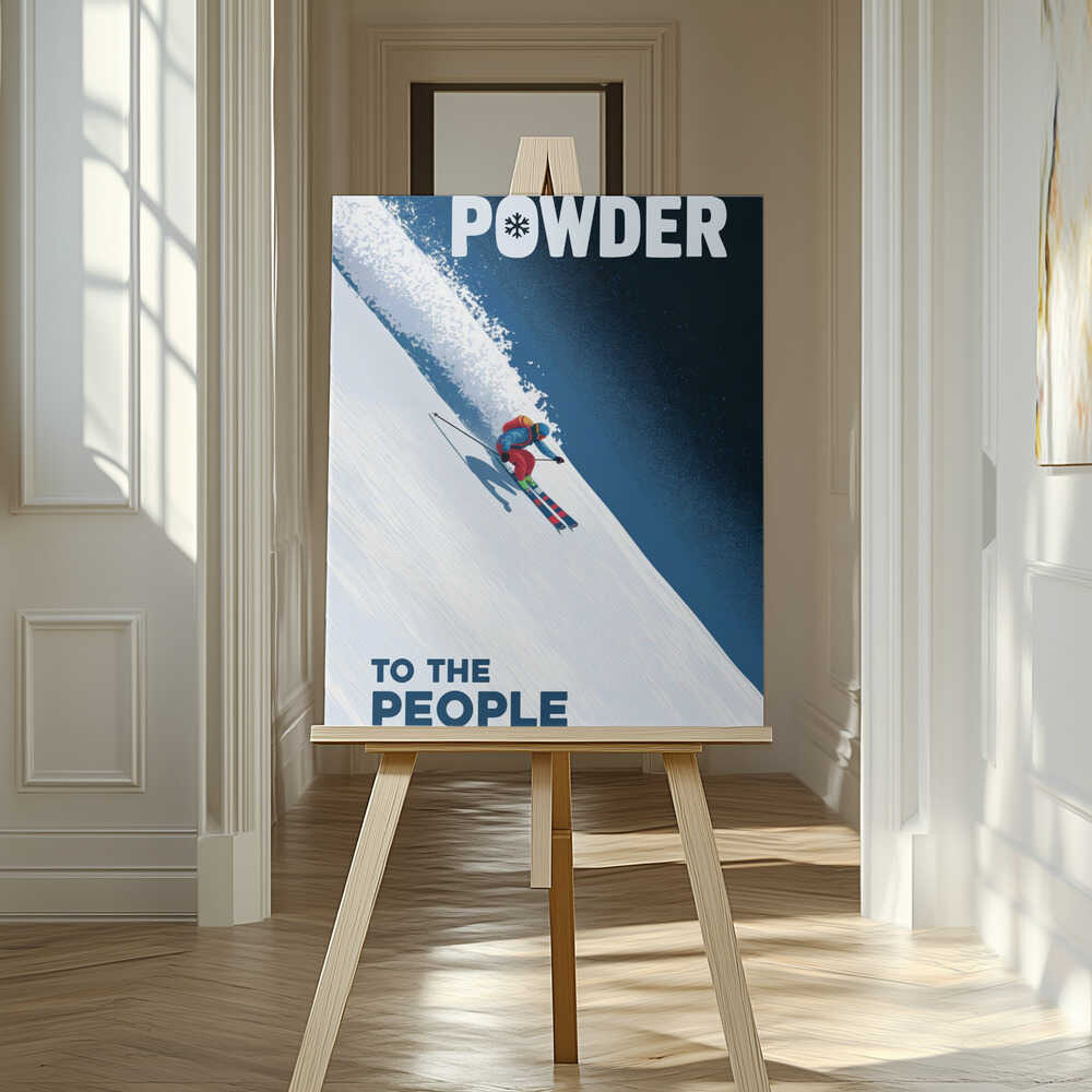 Powder To the People Canvas Print Wall Art 1X3178807 - ART FEVER - Art Fever