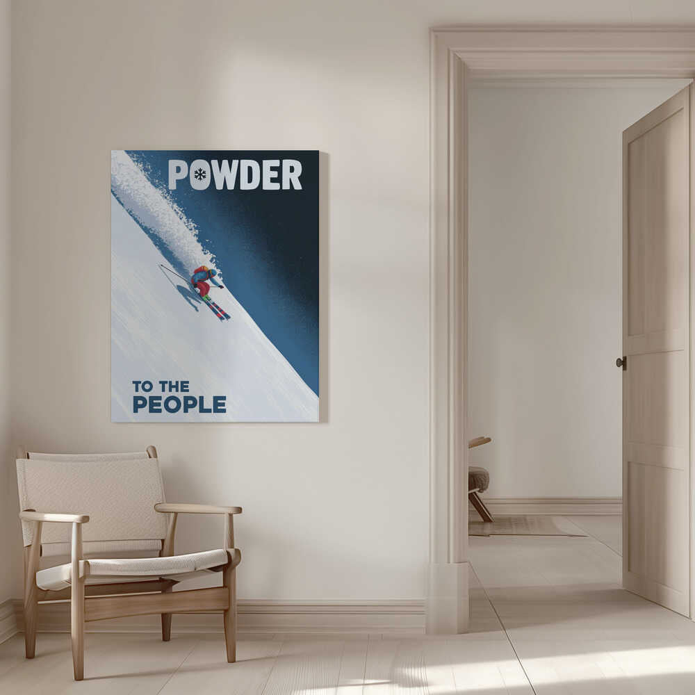 Powder To the People Canvas Print Wall Art 1X3178807 - ART FEVER - Art Fever