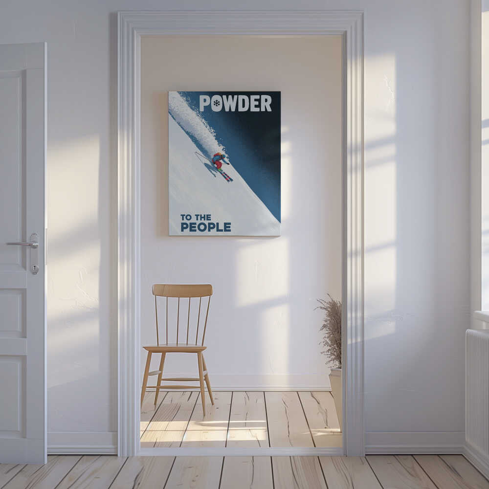 Powder To the People Canvas Print Wall Art 1X3178807 - ART FEVER - Art Fever