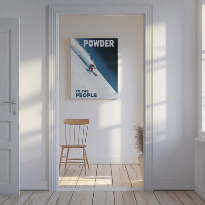 Powder To the People Canvas Print Wall Art 1X3178807 - ART FEVER - Art Fever