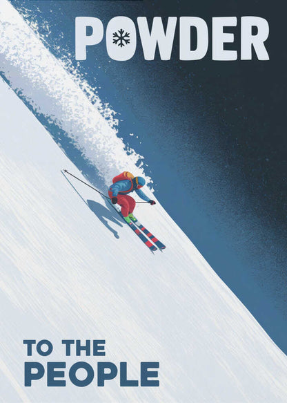 Powder To the People Canvas Print Wall Art 1X3178807 - ART FEVER - Art Fever