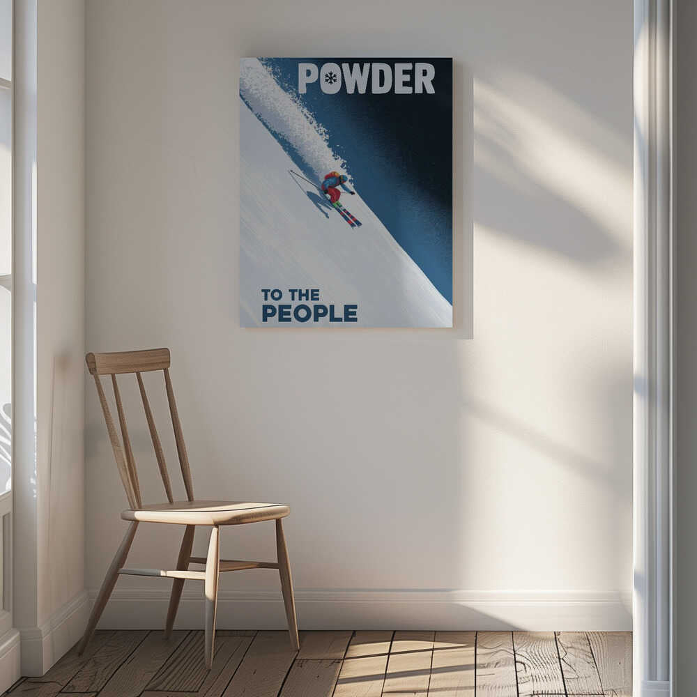 Powder To the People Canvas Print Wall Art 1X3178807 - ART FEVER - Art Fever