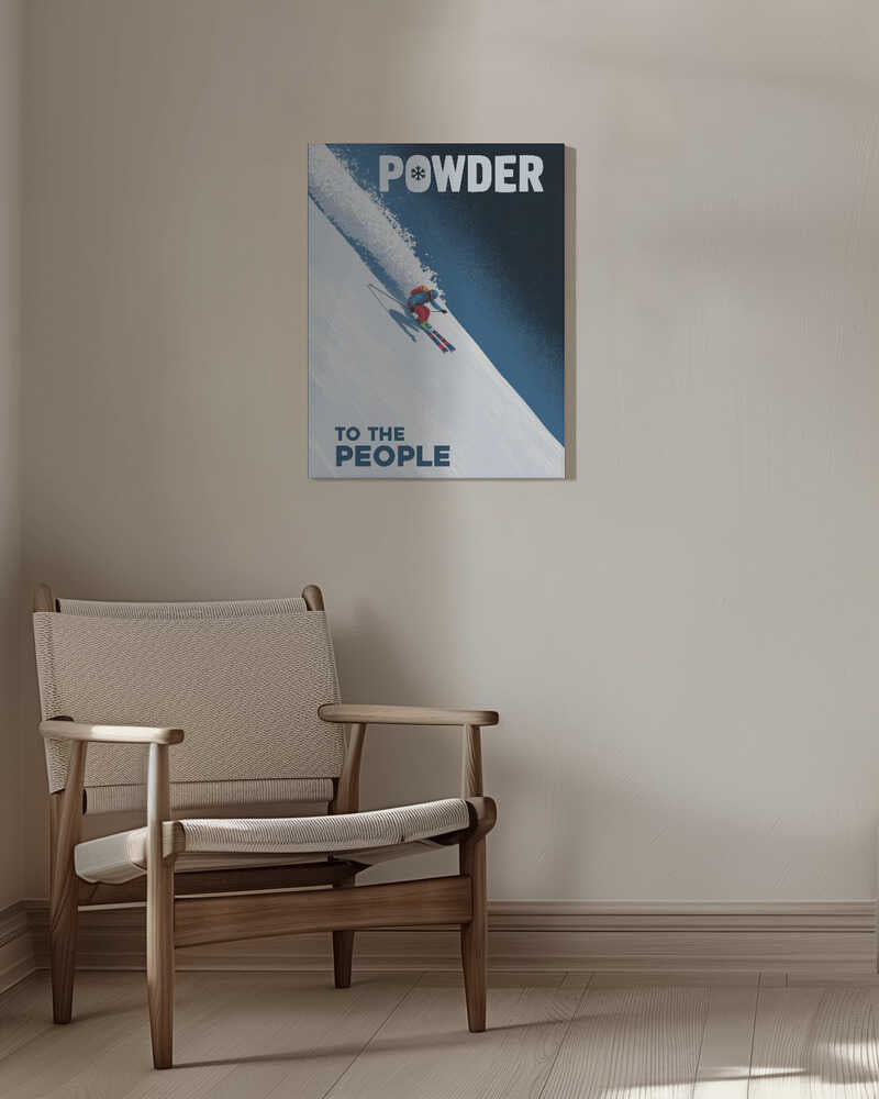 Powder To the People Canvas Print Wall Art 1X3178807 - ART FEVER - Art Fever
