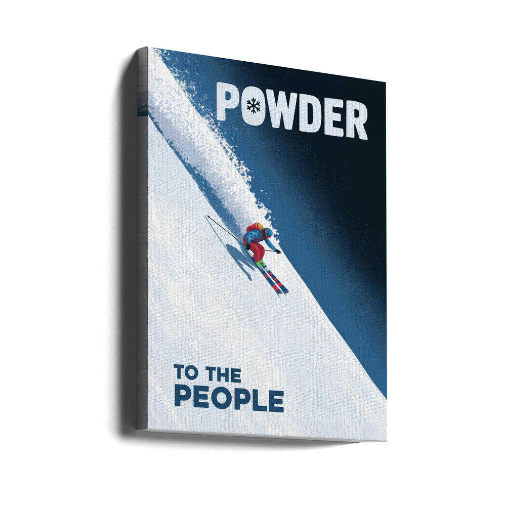 Powder To the People Canvas Print Wall Art 1X3178807 - ART FEVER - Art Fever