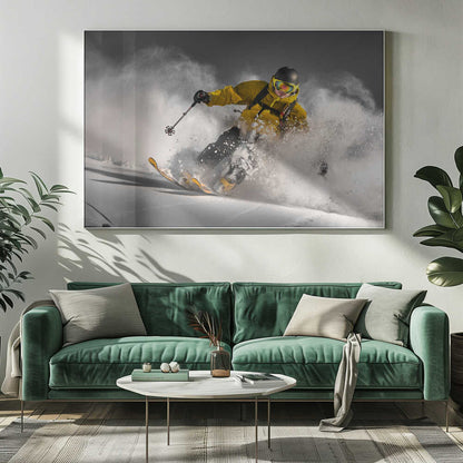Powdered Descent Canvas Print Wall Art 1X1812598 - ART FEVER - Art Fever