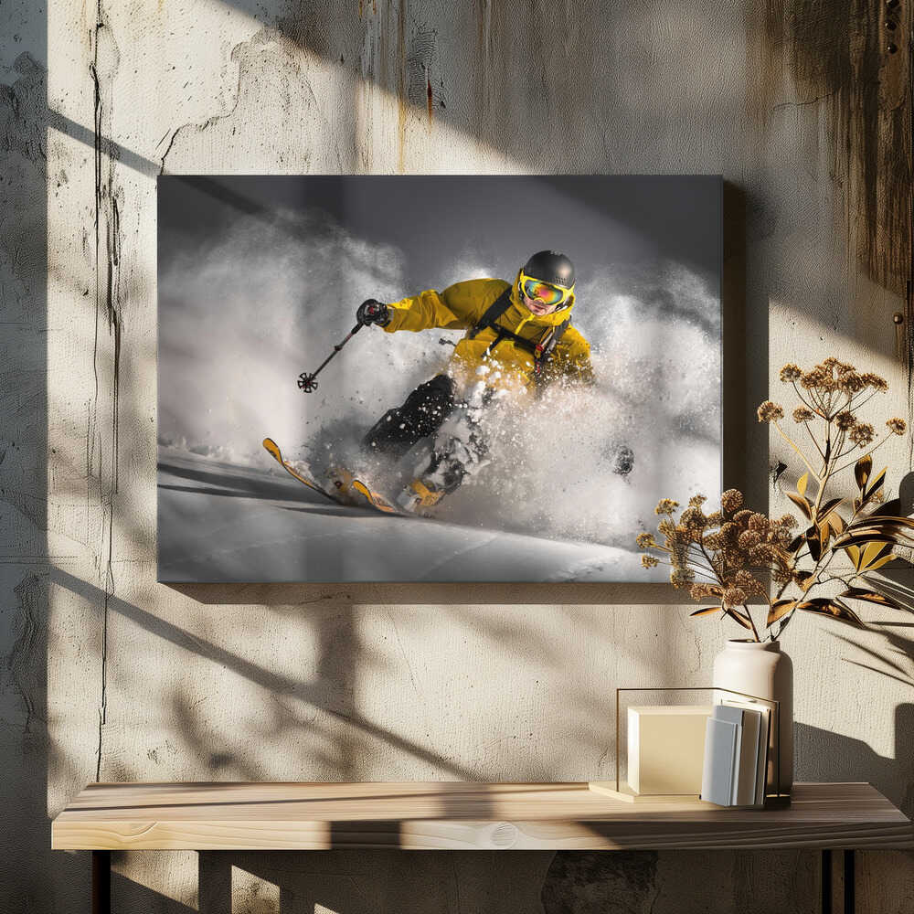 Powdered Descent Canvas Print Wall Art 1X1812598 - ART FEVER - Art Fever