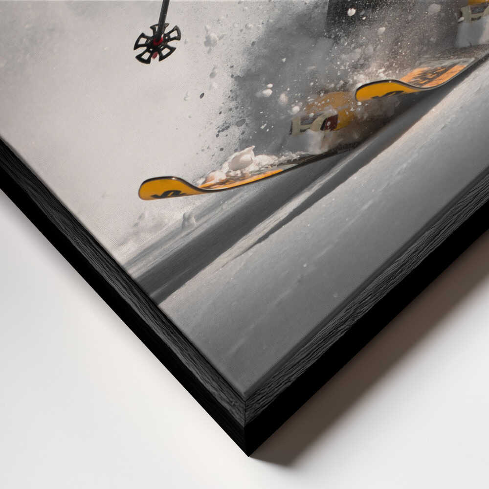 Powdered Descent Canvas Print Wall Art 1X1812598 - ART FEVER - Art Fever