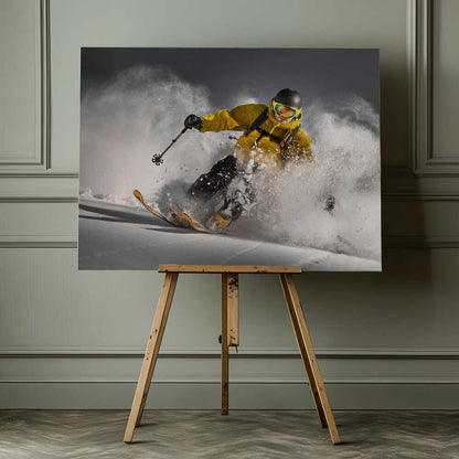 Powdered Descent Canvas Print Wall Art 1X1812598 - ART FEVER - Art Fever