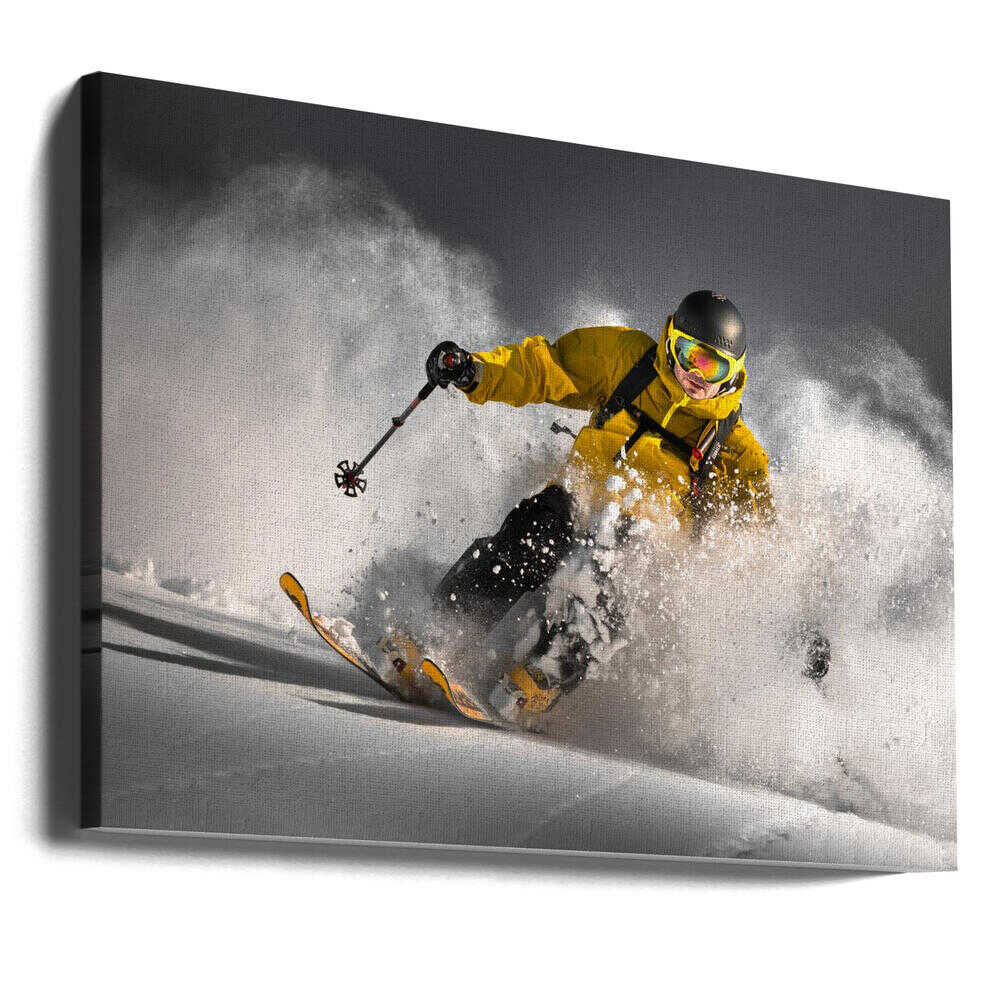 Powdered Descent Canvas Print Wall Art 1X1812598 - ART FEVER - Art Fever