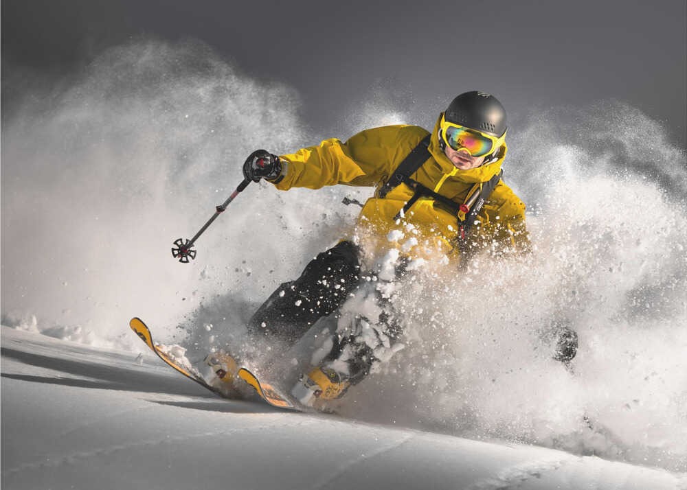 Powdered Descent Canvas Print Wall Art 1X1812598 - ART FEVER - Art Fever