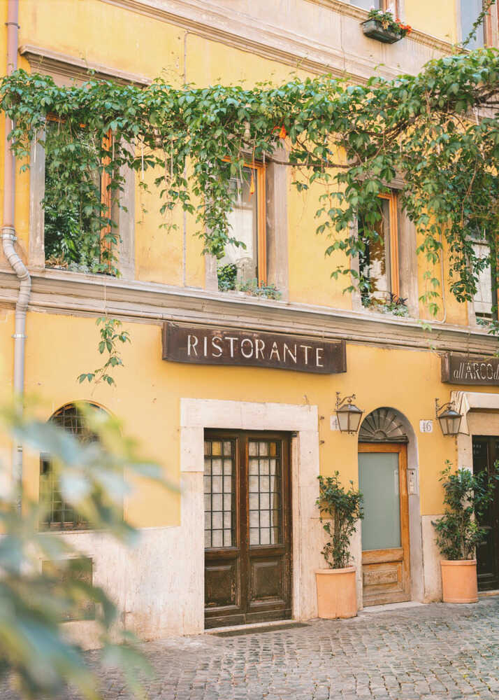 Ristorante Trastevere Rome Canvas Print Wall Art 1X2410447