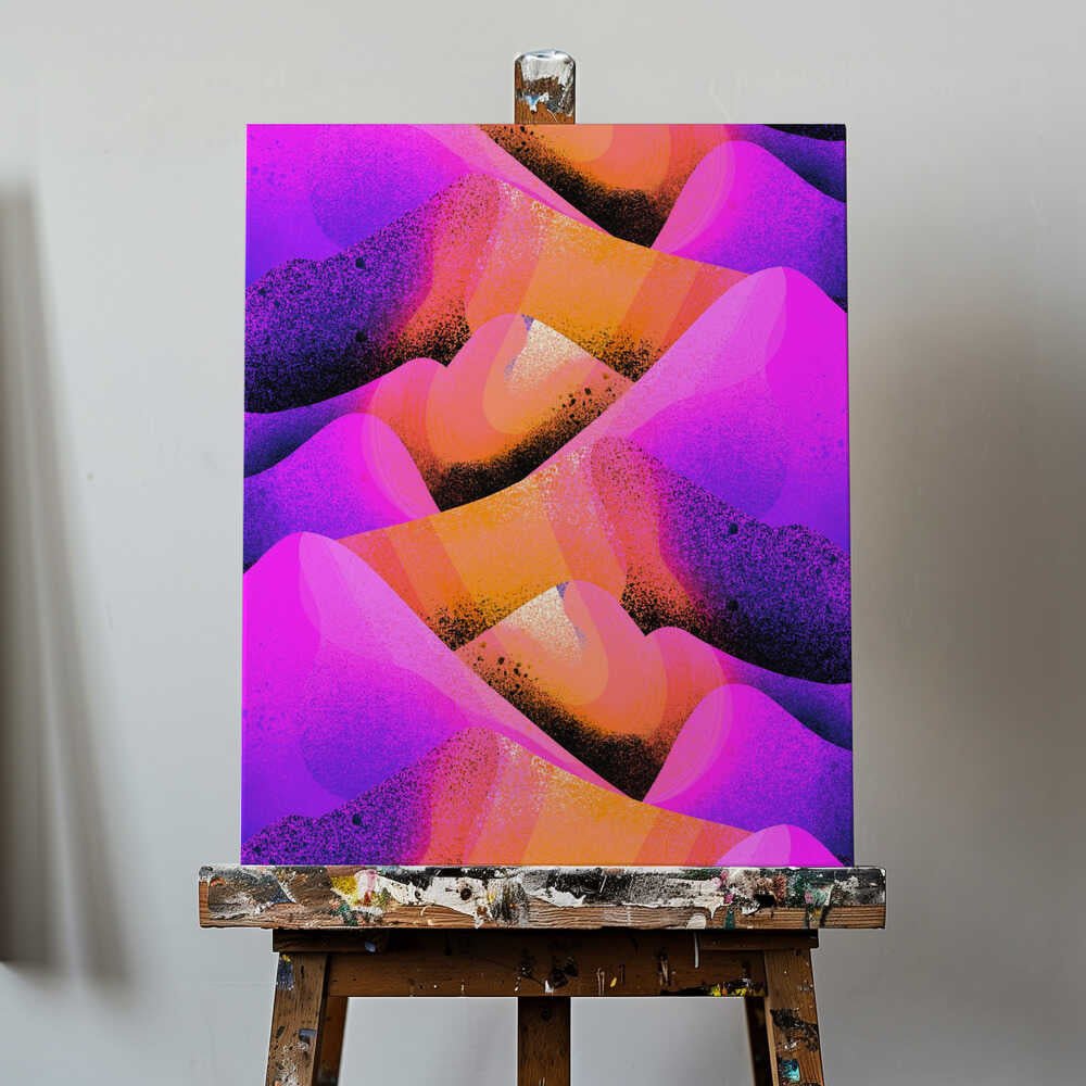 Purple sands Canvas Print Wall Art 1X3270949 - ART FEVER - Art Fever