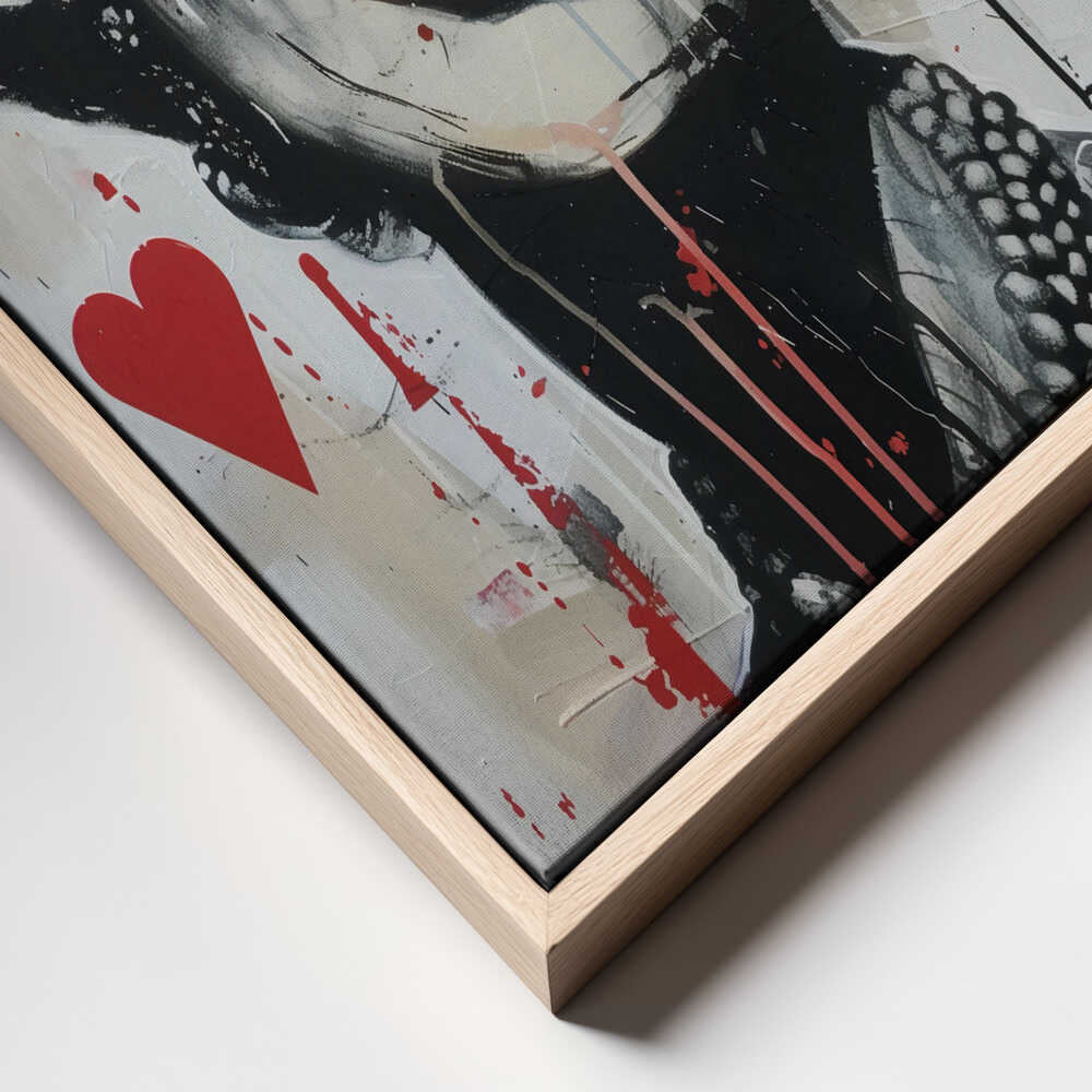 Queen of Hearts Canvas Print Wall Art 1X2733348 - ART FEVER - Art Fever