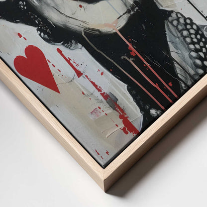 Queen of Hearts Canvas Print Wall Art 1X2733348 - ART FEVER - Art Fever