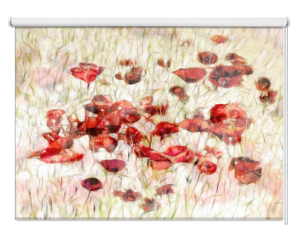 Queens of free nature Red Poppies Printed Picture Photo Roller Blind - 1X2584244 - Art Fever - Art Fever