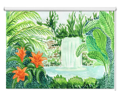 Rainforest Waterfall Art Printed Picture Photo Roller Blind - 1X2570795 - Art Fever - Art Fever