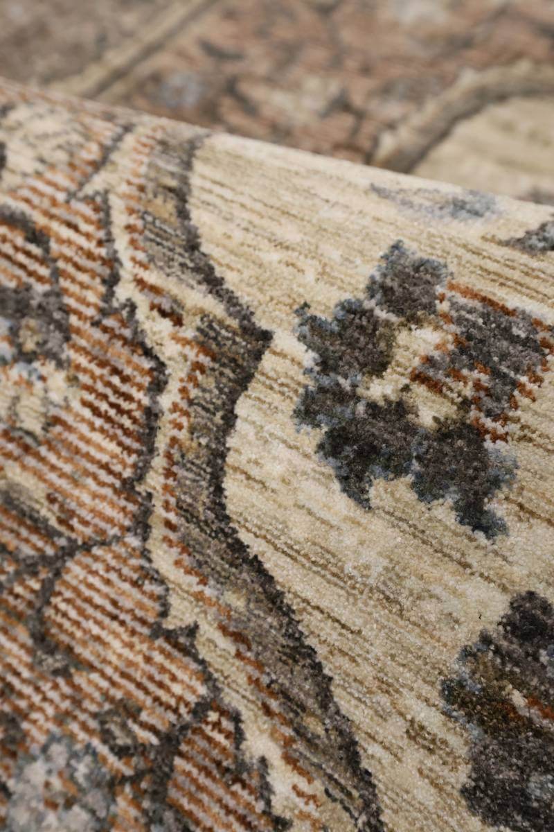 Raja Medallion Vintage Rug – Brown Heritage Elegance - The Rugs - Art Fever