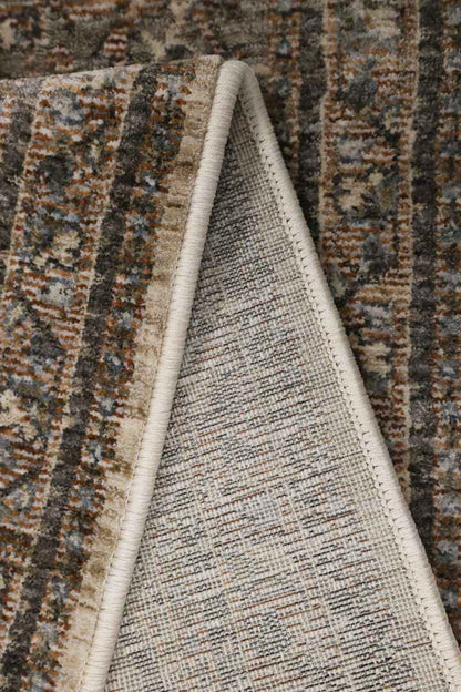 Raja Medallion Vintage Rug – Brown Heritage Elegance - The Rugs - Art Fever