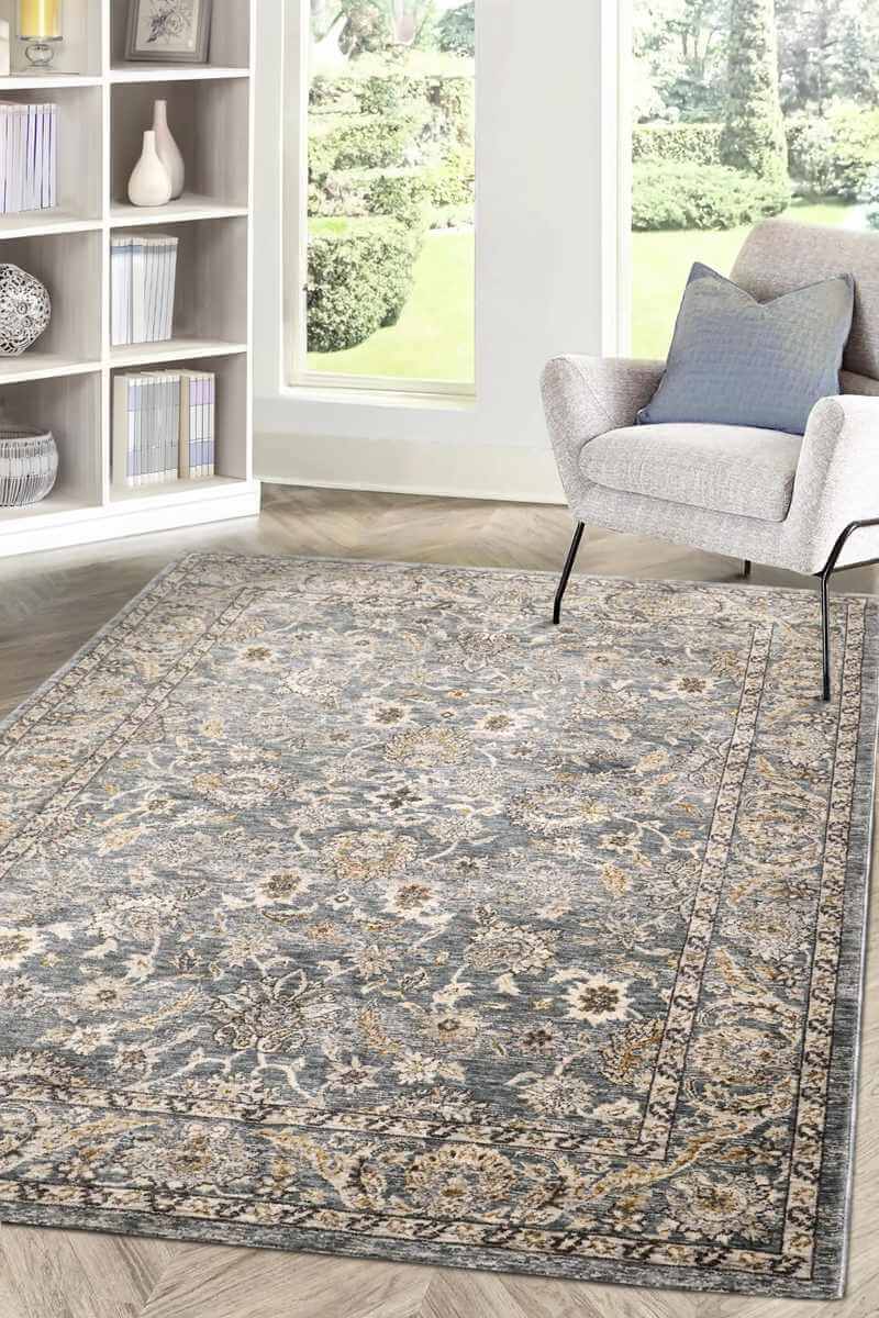 Raja Traditional Rug – Grey Vintage Elegance - The Rugs - Art Fever
