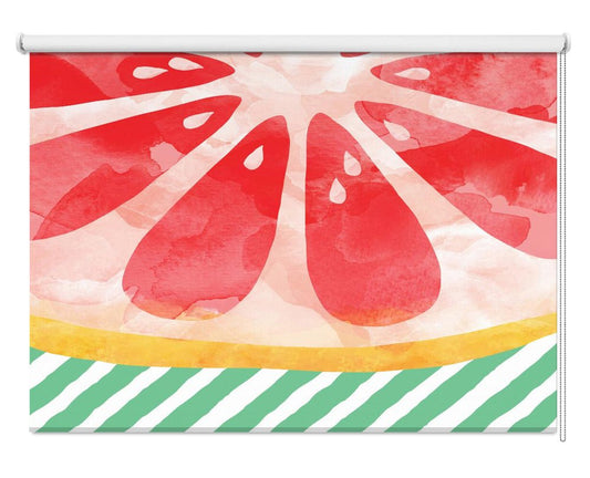 Red Grapefruit Printed Picture Photo Roller Blind - 1X2594596 - Art Fever - Art Fever