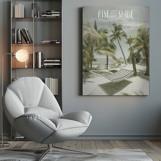 Rise and shine Tropical Beach Scene Canvas Print Picture Wall Art - 1X2727452 - Art Fever - Art Fever