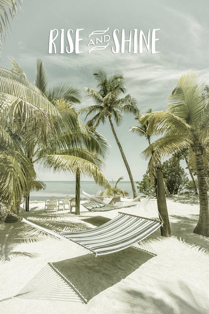 Rise and shine Tropical Beach Scene Canvas Print Picture Wall Art - 1X2727452 - Art Fever - Art Fever
