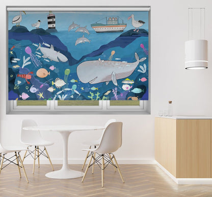 Sea World, Sea Life by Artist Carla Daly Printed Picture Photo Roller Blind - 1X2890463 - Art Fever - Art Fever