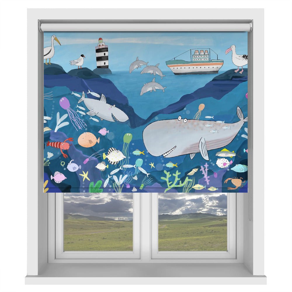 Sea World, Sea Life by Artist Carla Daly Printed Picture Photo Roller Blind - 1X2890463 - Art Fever - Art Fever