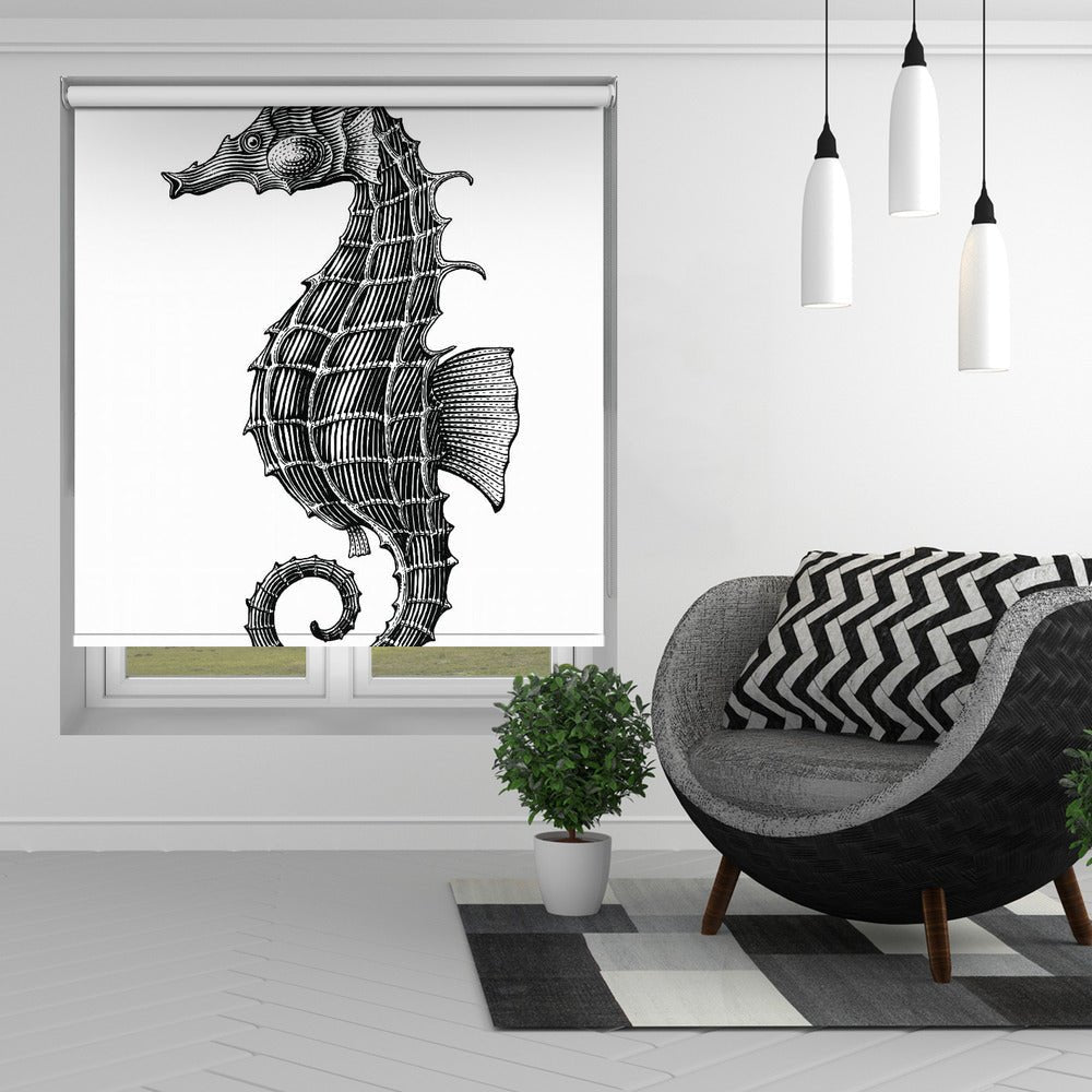 Seahorse Printed Picture Photo Roller Blind - 1X2495335 - Art Fever - Art Fever