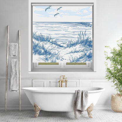 Seascape Sketch Printed Picture Photo Roller Blind - 1X2798096 - Art Fever - Art Fever
