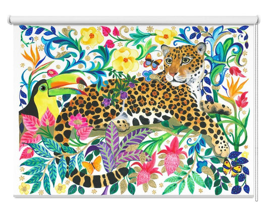 Seigneur Jaguar Tropical jungle Printed Picture Photo Roller Blind - 1X2669752 - Pictufy - Art Fever