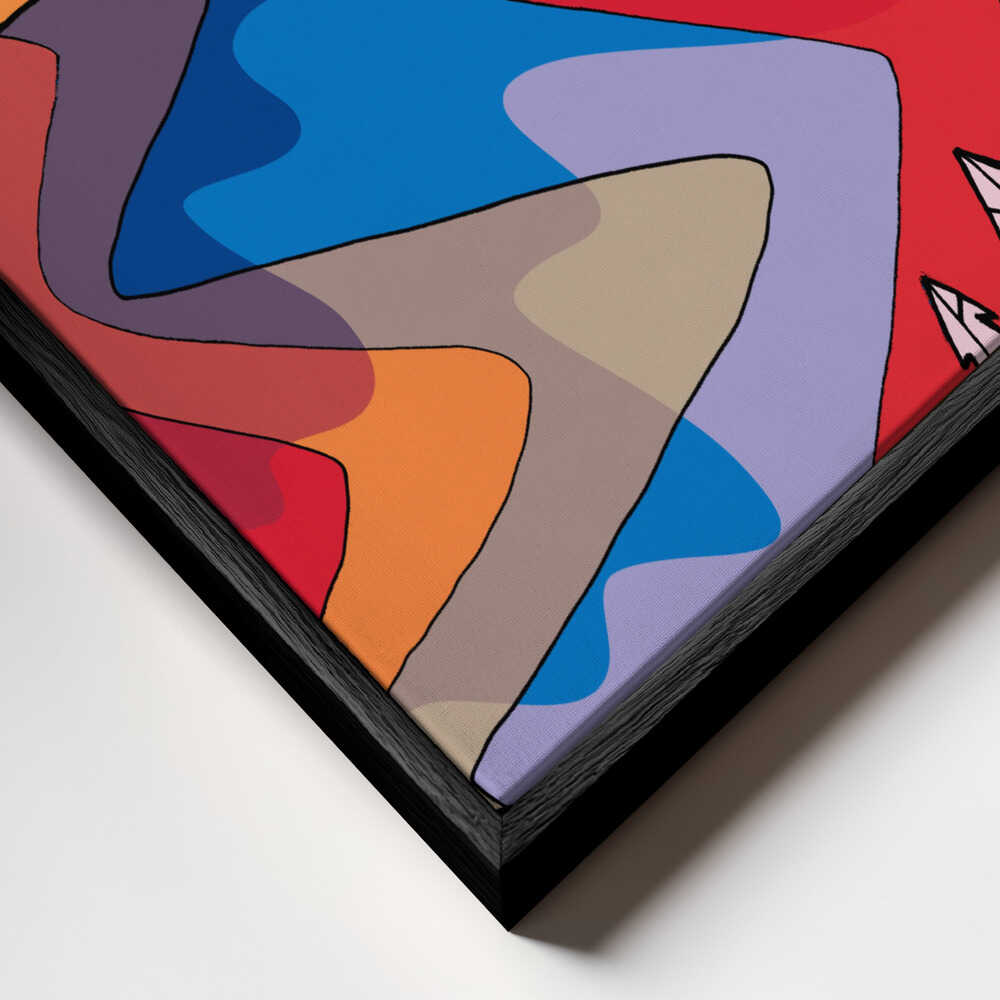 Shapes and lakes Canvas Print Wall Art 1X3314903 - ART FEVER - Art Fever