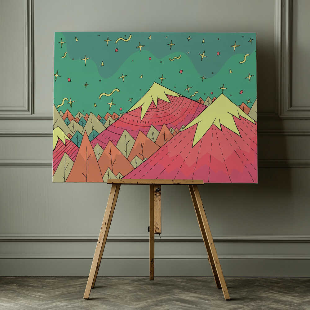 Shapes in the sky Canvas Print Wall Art 1X3045016 - ART FEVER - Art Fever