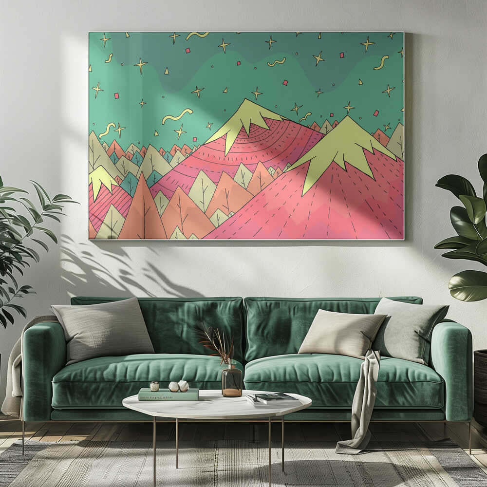 Shapes in the sky Canvas Print Wall Art 1X3045016 - ART FEVER - Art Fever