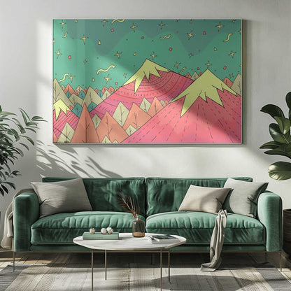 Shapes in the sky Canvas Print Wall Art 1X3045016 - ART FEVER - Art Fever