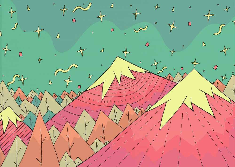 Shapes in the sky Canvas Print Wall Art 1X3045016 - ART FEVER - Art Fever