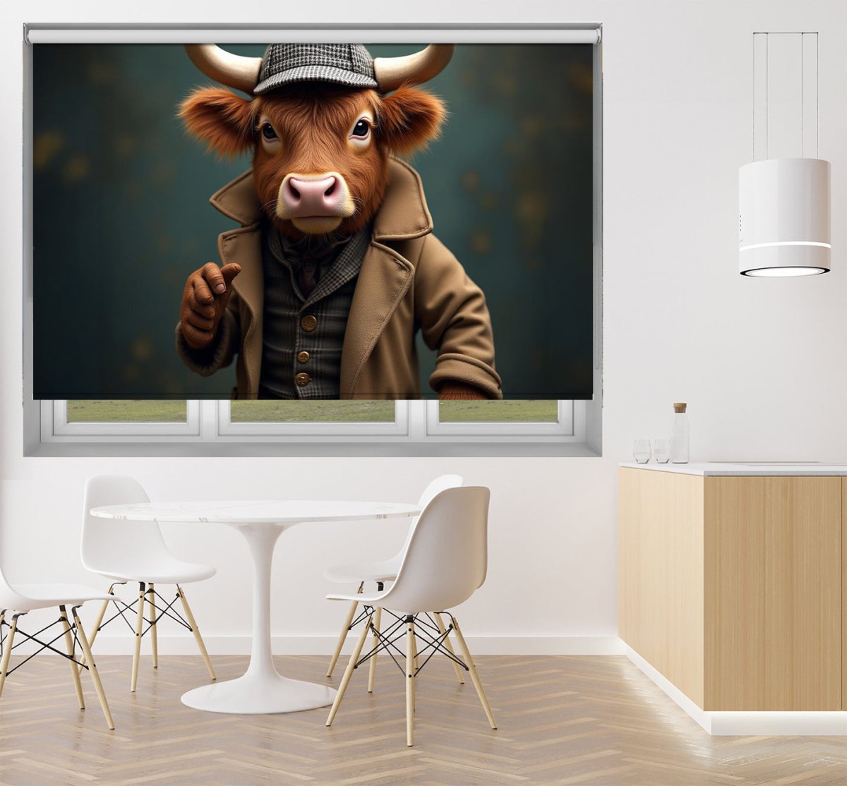 Sherlock Highland Printed Picture Photo Roller Blind - RB1400 - Art Fever - Art Fever