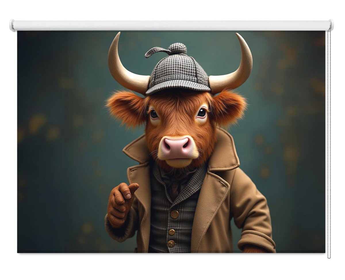 Sherlock Highland Printed Picture Photo Roller Blind - RB1400 - Art Fever - Art Fever