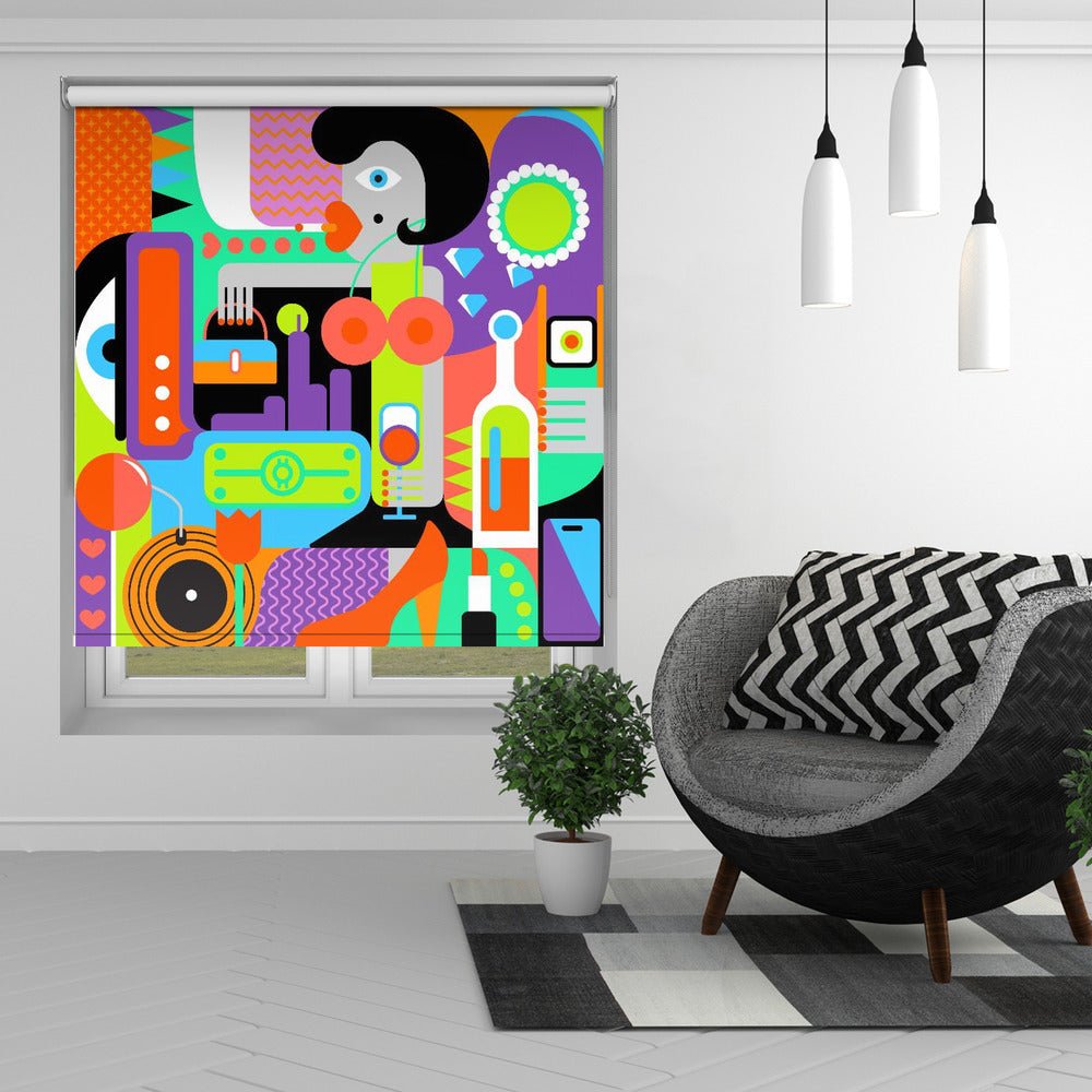 She's a Woman Printed Picture Photo Roller Blind - 1X2740943 - Art Fever - Art Fever