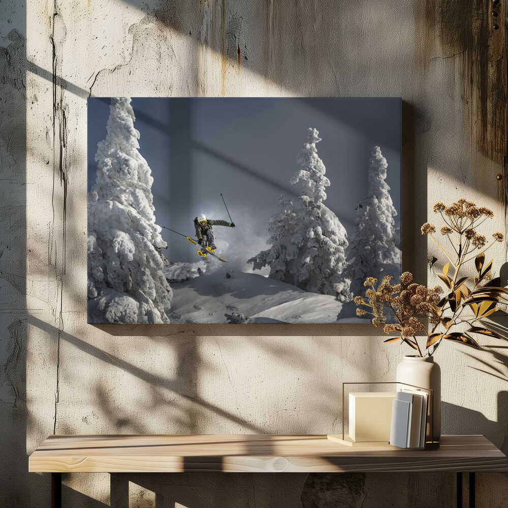 Ski is life Canvas Print Wall Art 1X1683469 - ART FEVER - Art Fever