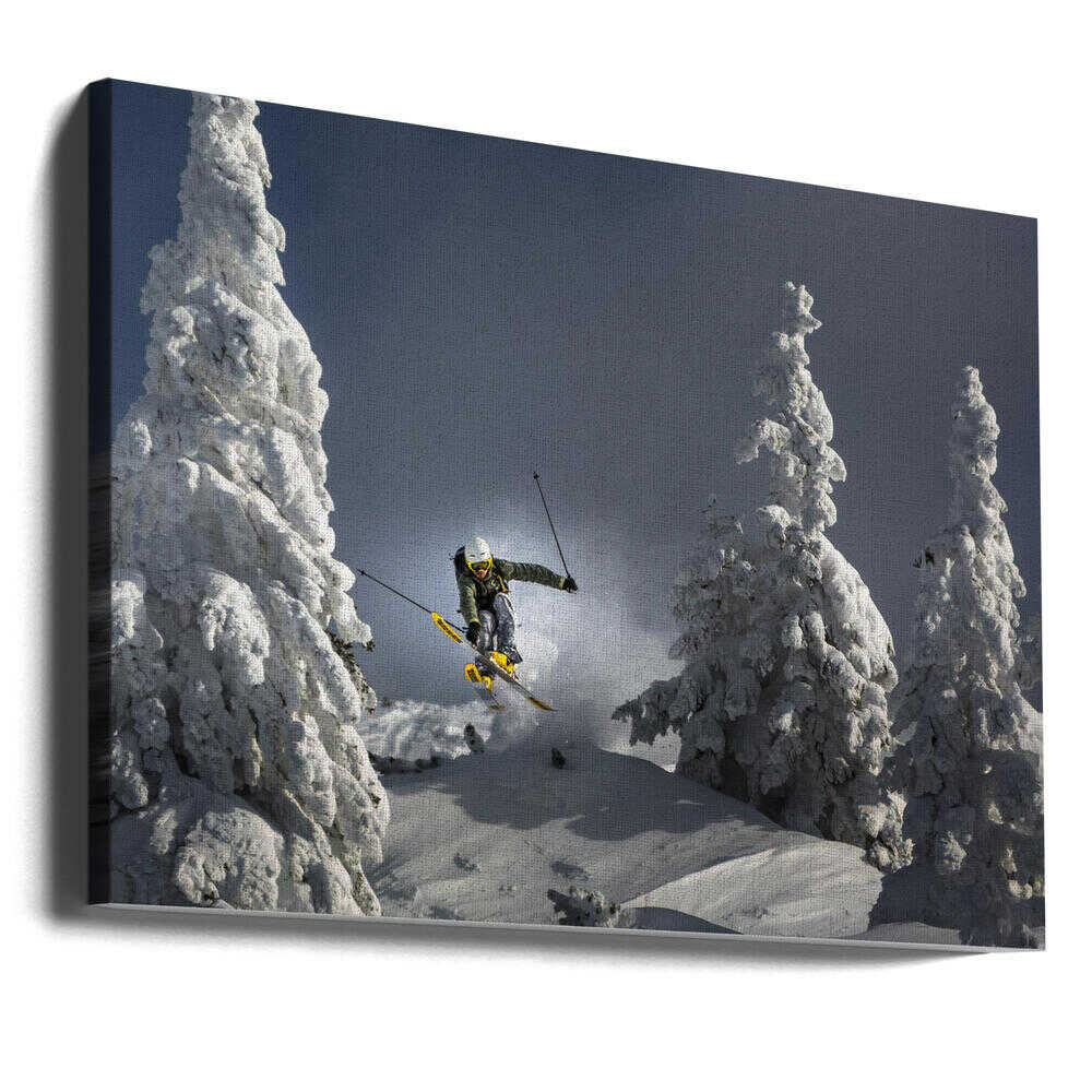 Ski is life Canvas Print Wall Art 1X1683469 - ART FEVER - Art Fever