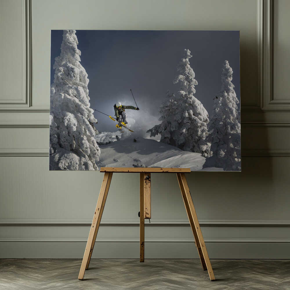Ski is life Canvas Print Wall Art 1X1683469 - ART FEVER - Art Fever