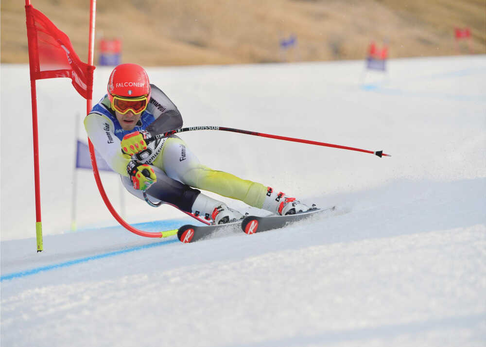 Slalom Skier Canvas Print Wall Art 1X1309962 - ART FEVER - Art Fever