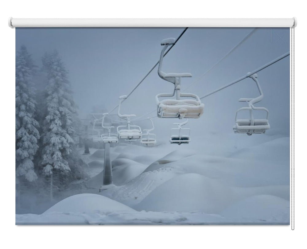 Snow Printed Picture Photo Roller Blind - 1X563004 - Art Fever - Art Fever