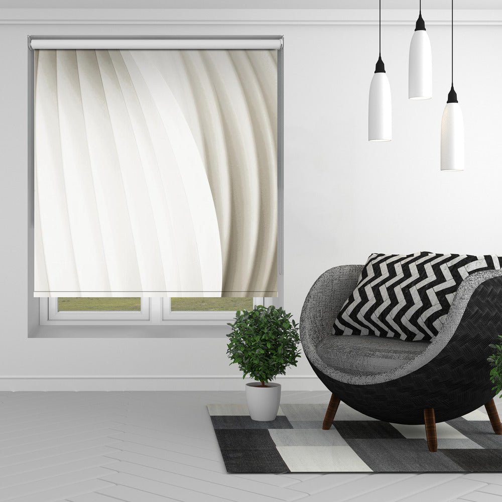 Soft Curves Printed Picture Photo Roller Blind - 1X3397350 - Art Fever - Art Fever