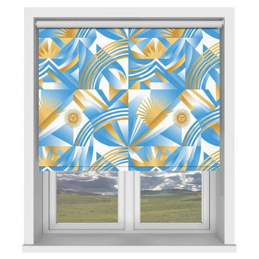 Sol de Mayo Argentina Wave Printed Roller Blind - RB1460 AR - Art Fever - Art Fever