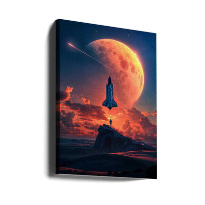 Space Odyssey Canvas Print Wall Art 1X2893206 - ART FEVER - Art Fever